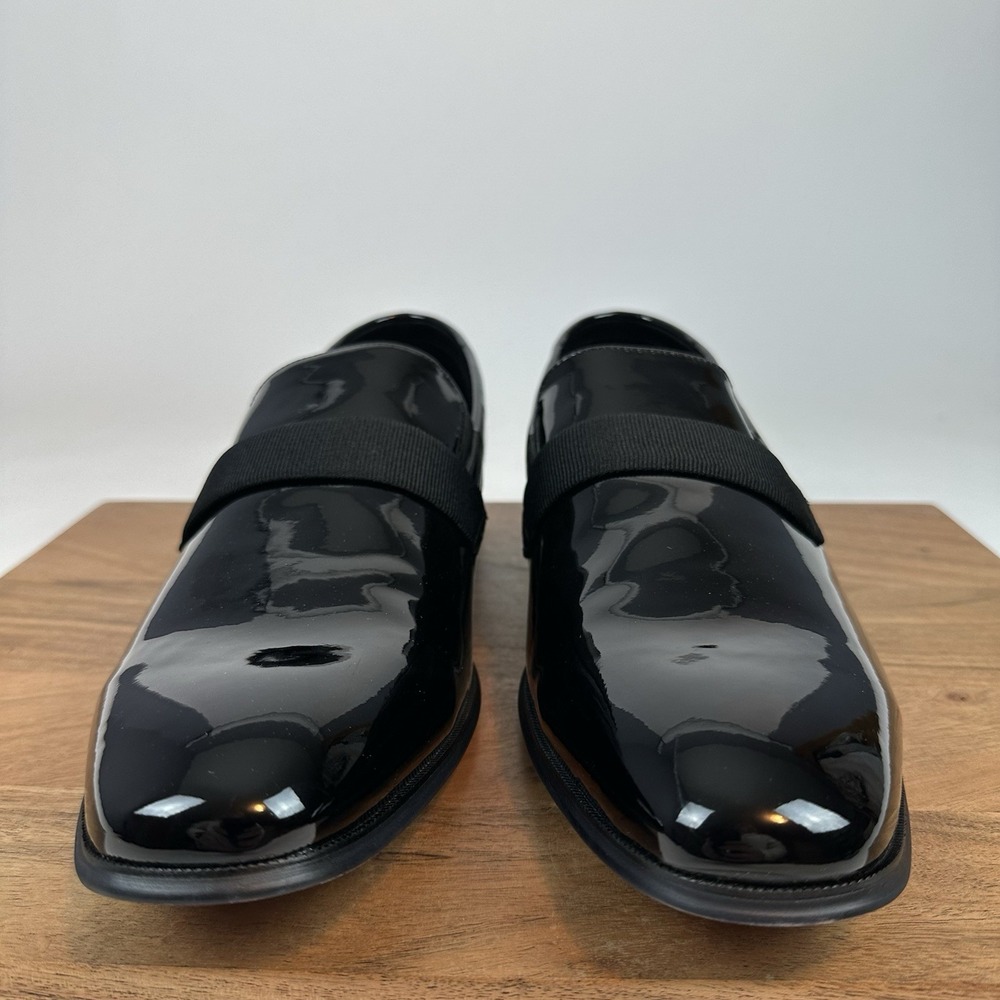 New Mens Joseph Abboud Soiree Formal Slip On Black Shoes Dress Shoes Size 13 D - Picture 3 of 8